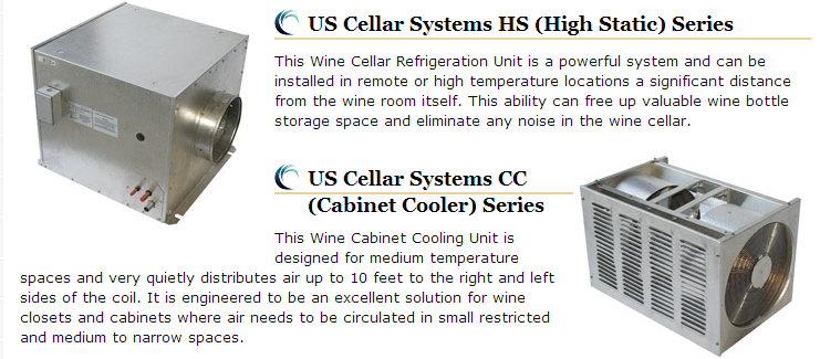 US Cellars' Wine Cellar Refrigeration Systems